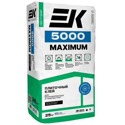 Клей усиленный для сложных оснований ЕК 5000 Maximum 25кг