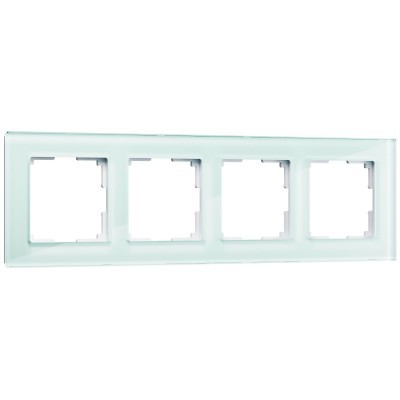 WERKEL WL01-Frame-04 Рамка 4 места натур.стекло